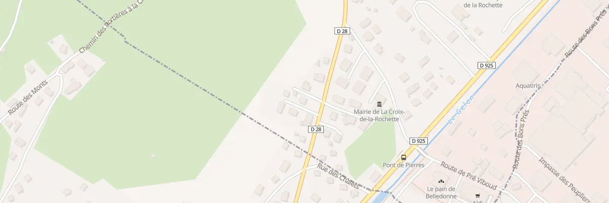 Plan du 87 Rte des Prés Terrets à La Croix-de-la-Rochette
