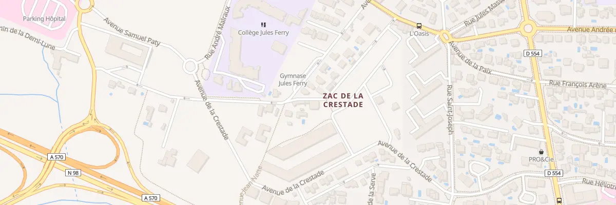 Plan du 28 Rue des Citronniers à Hyères
