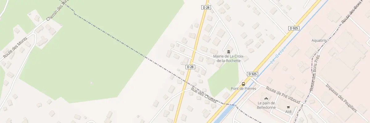 Plan du 43 Rte des Prés Terrets à La Croix-de-la-Rochette