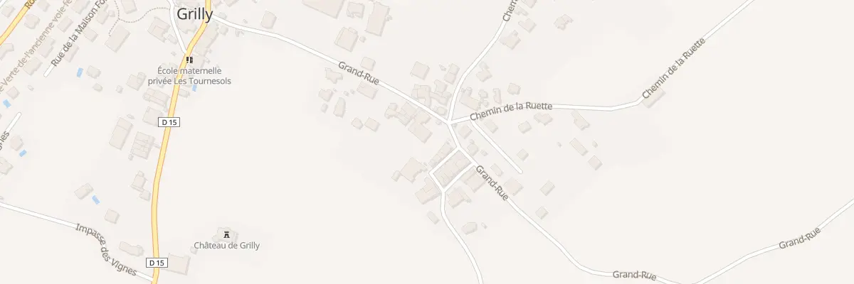 Plan du 292 Grand’Rue à Grilly