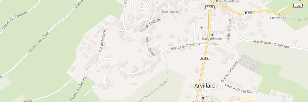 Plan du 5058 La Chavanne à Arvillard