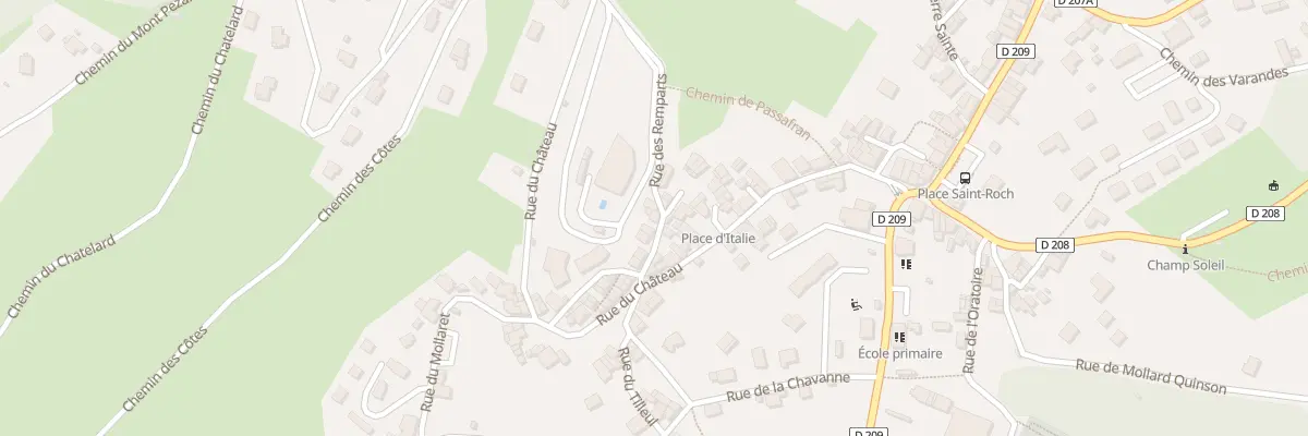 Plan du 45 Rue des Remparts à Arvillard