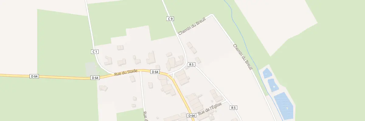 Plan du 2 Rue du Stade à Housséville