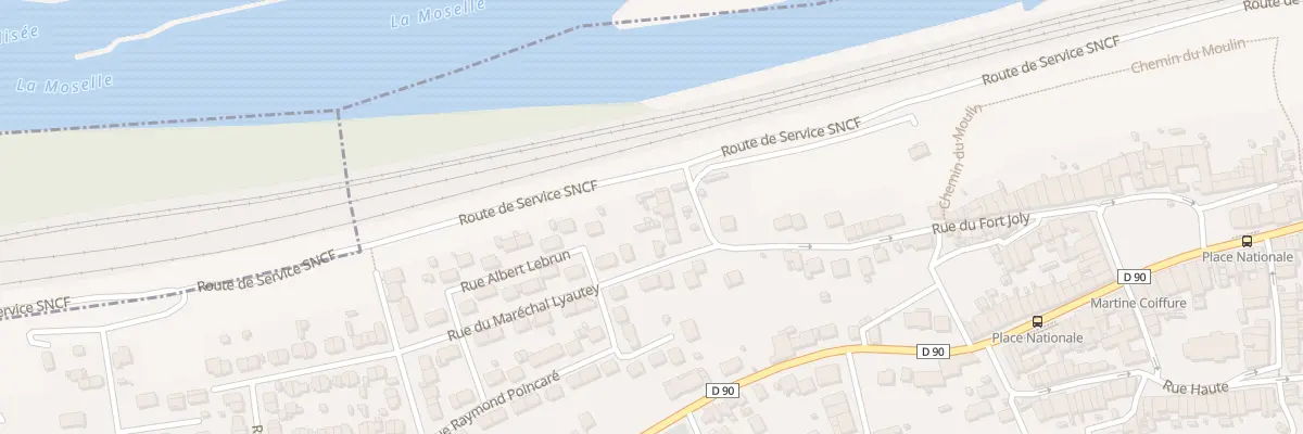 Plan du 55 Rue du Fort Joly à Frouard