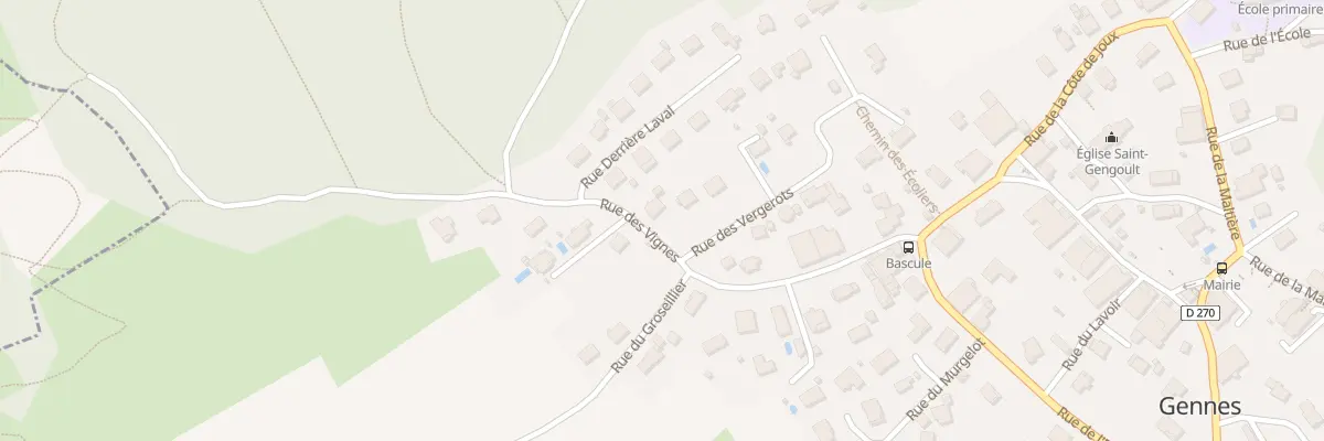Plan du 12 Rue des Vignes à Gennes
