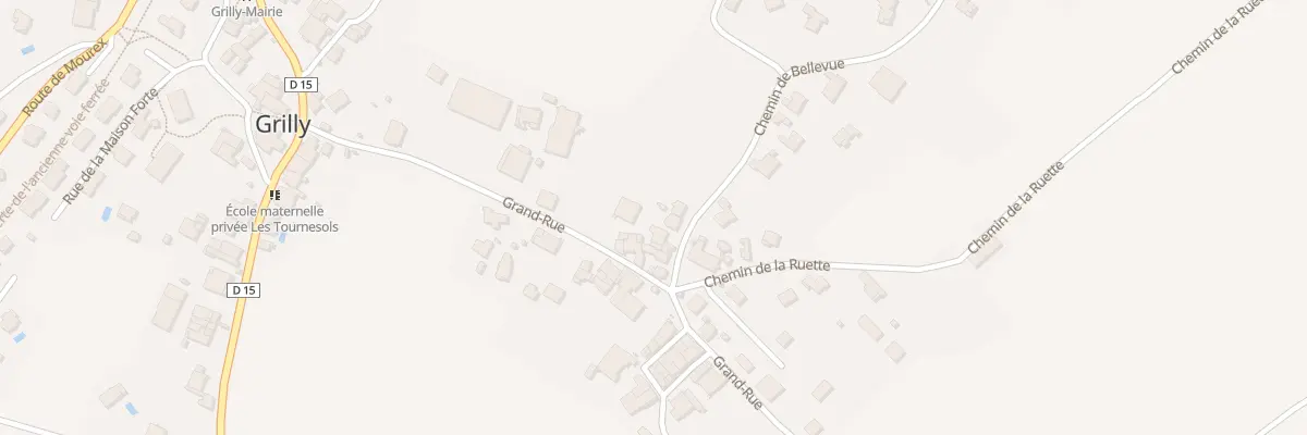 Plan du 33 Che de Bellevue à Grilly