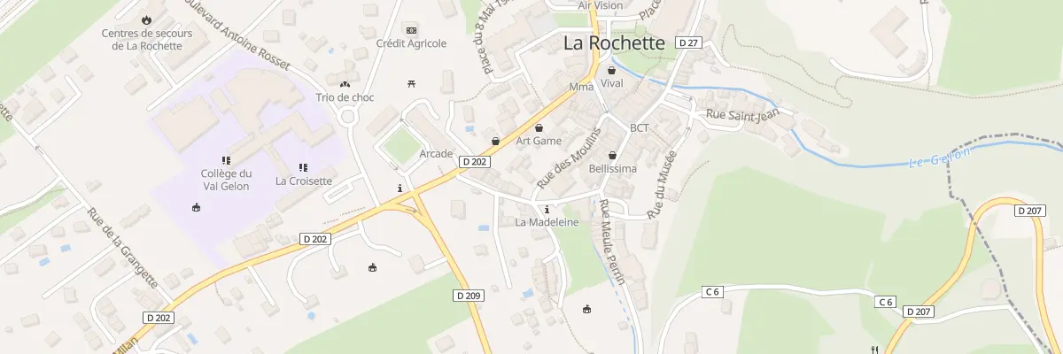 Plan du 1 Rue des moulins à Valgelon-La Rochette