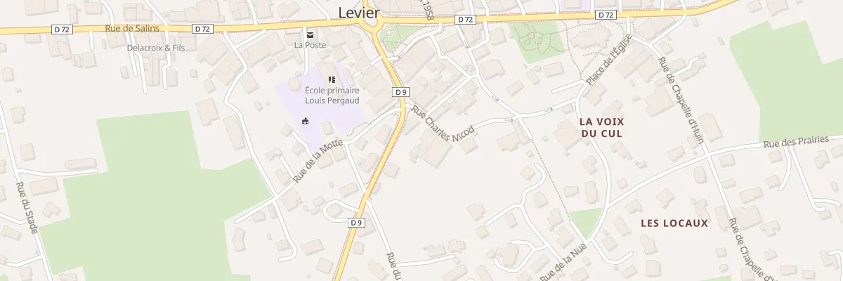 Plan du 3 Rue Charles Nicod à Levier