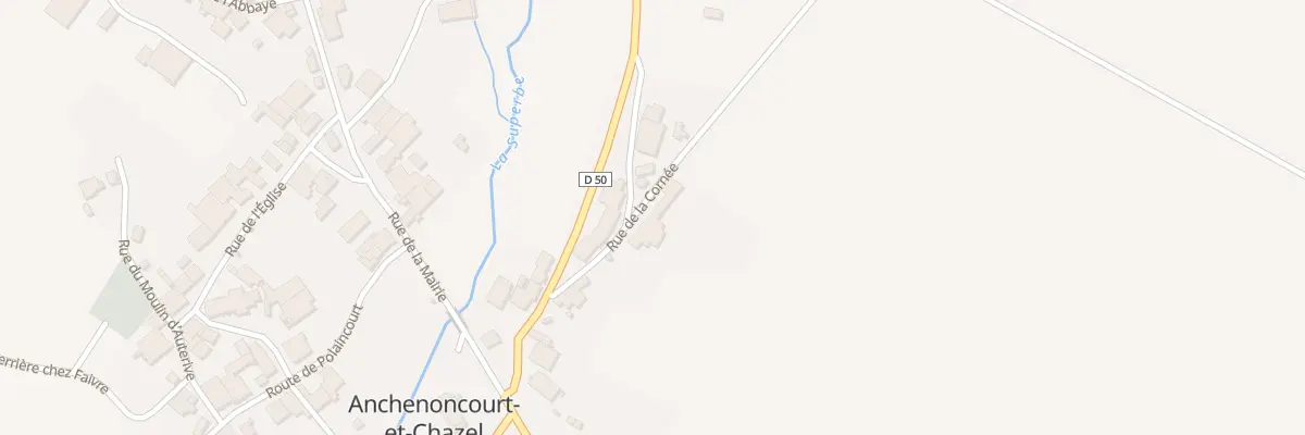 Plan du 8 Rue de la Cornée à Anchenoncourt-et-Chazel