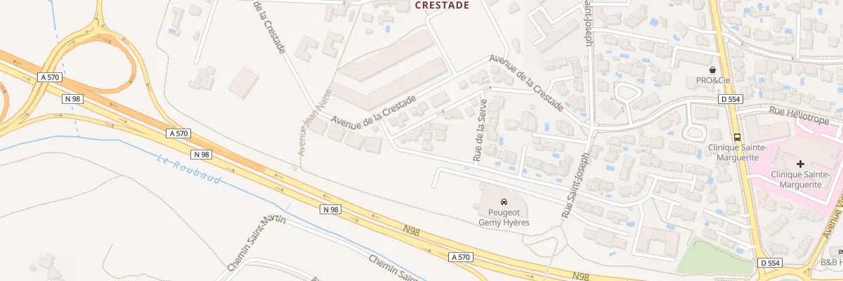 Plan du 34 Rue des Bugadières à Hyères