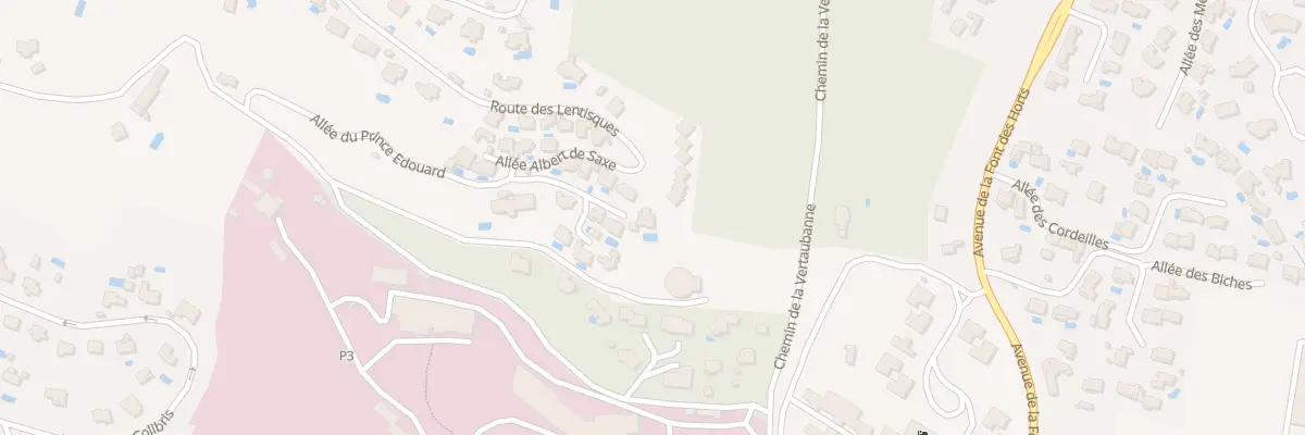 Plan du 368 All Albert de Saxe à Hyères