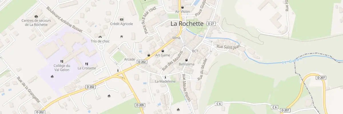 Plan du 3 Rue des moulins à Valgelon-La Rochette