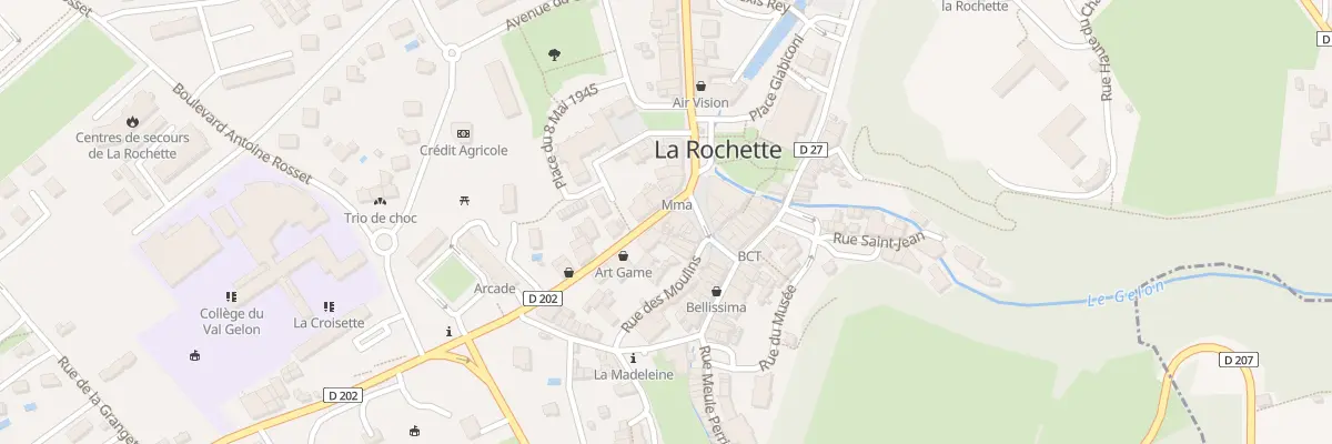 Plan du 18 Rue de la république à Valgelon-La Rochette