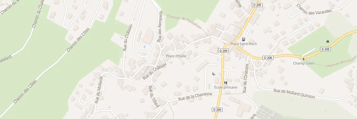 Plan du 175 Rue du Château à Arvillard