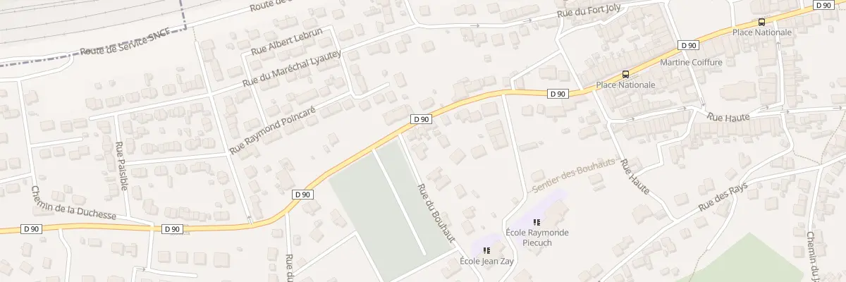 Plan du 9008 Rue du Bouhaut à Frouard