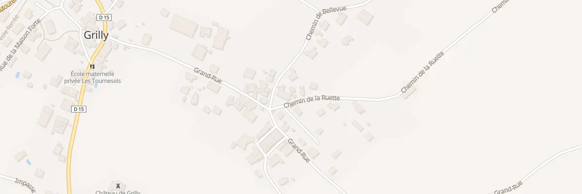 Plan du 35 Che de la Ruette à Grilly
