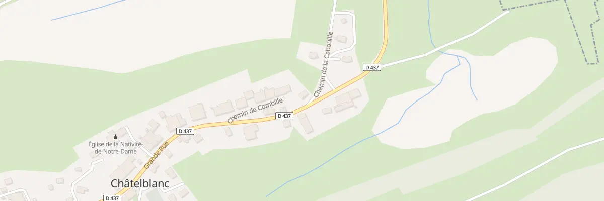 Plan du 2 Gr Grande Rue à Châtelblanc