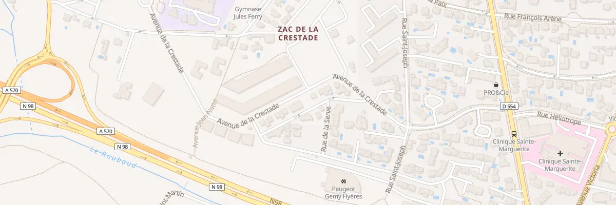 Plan du 103 Rue des Bugadières à Hyères