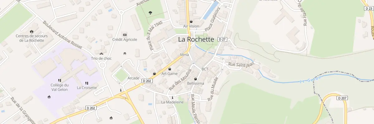Plan du 11 Rue des moulins à Valgelon-La Rochette