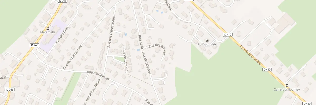 Plan du 2 Rue des Bleuets à Saône