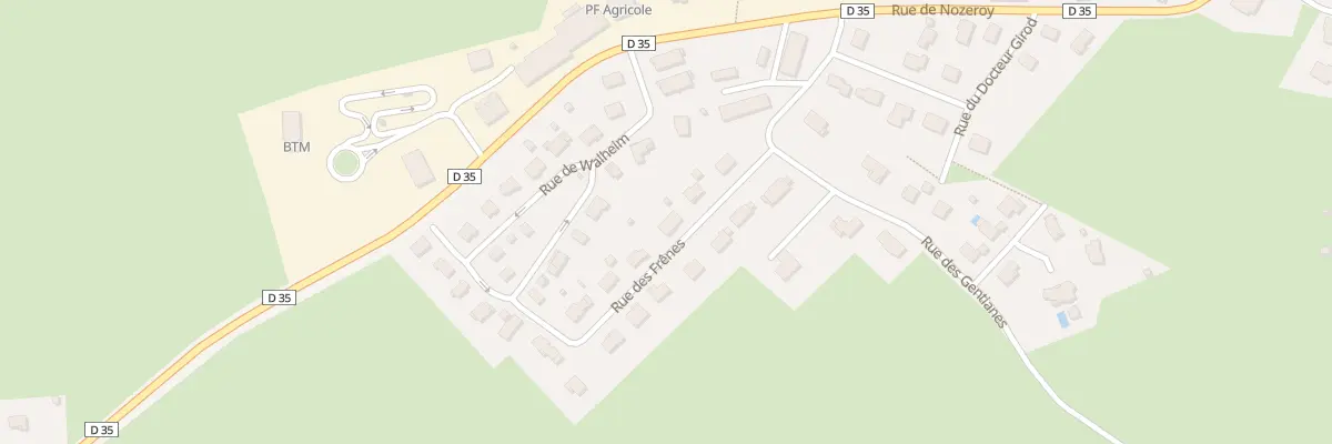 Plan du 6 Rue des Frênes à Mignovillard