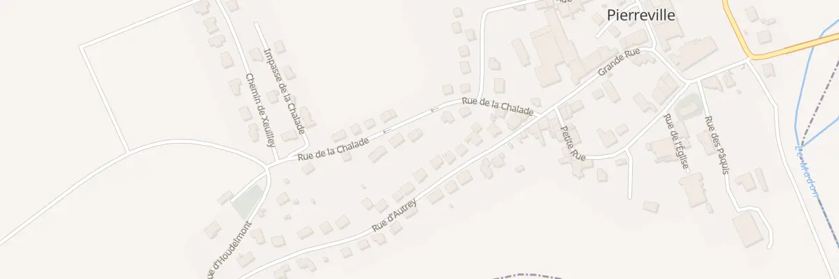 Plan du 13 Rue de la Chalade à Pierreville