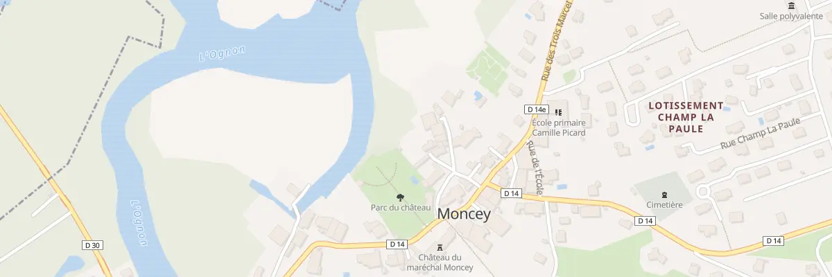 Plan du 7 Rue Georges Caubert à Moncey
