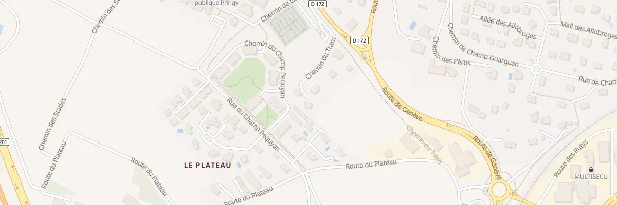 Plan du 98 Che du Tram à Annecy