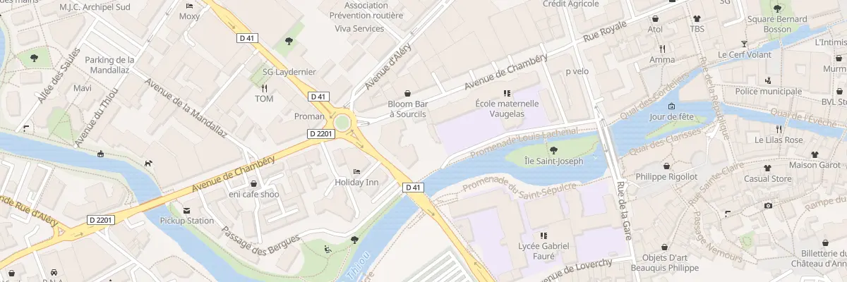 Plan du 7 Av de Chambéry à Annecy