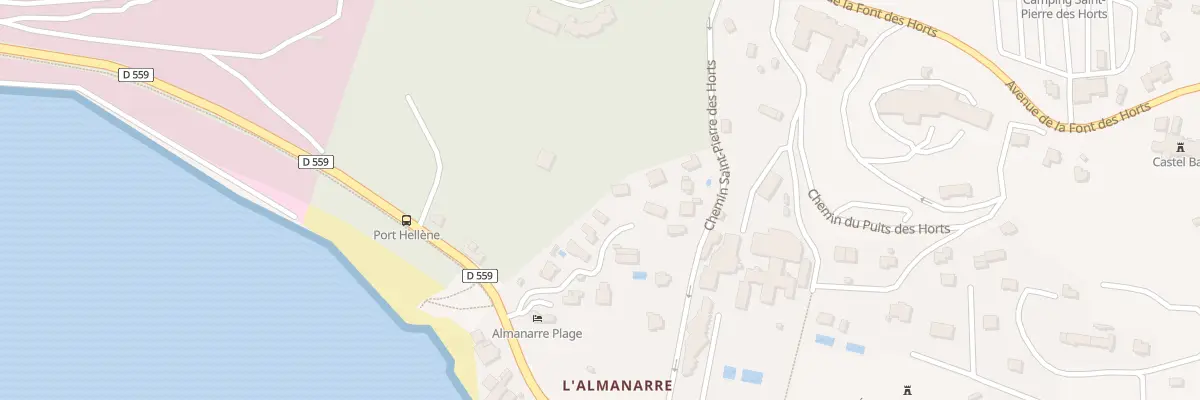Plan du 3658H Rte de l’Almanarre à Hyères