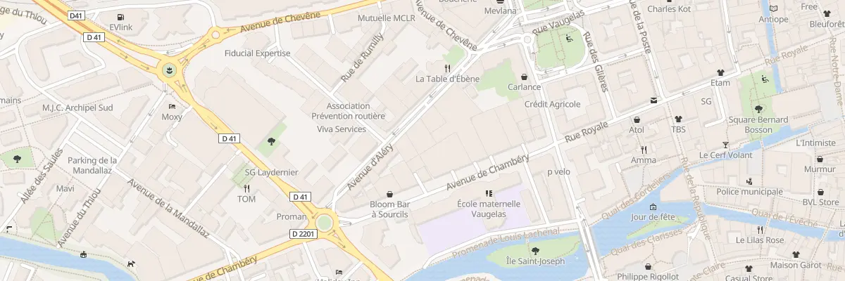 Plan du 11 Av d’Aléry à Annecy