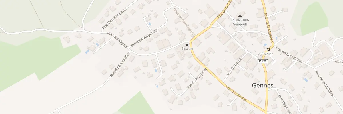 Plan du 5 Rue des Vignes à Gennes