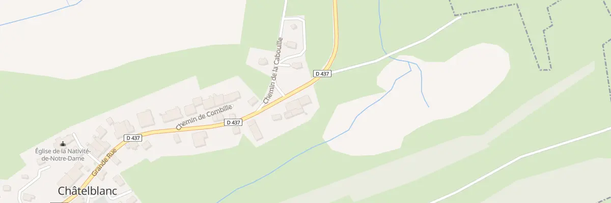 Plan du 1 Gr Grande Rue à Châtelblanc