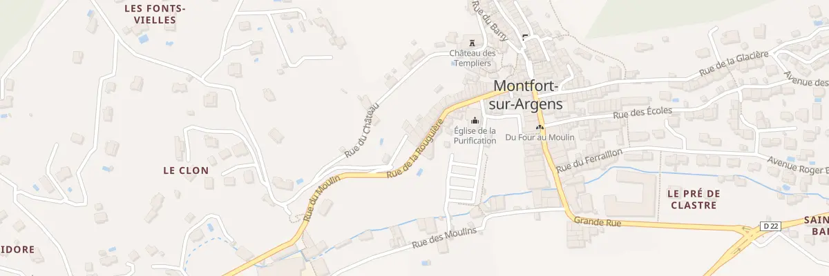 Plan du 5045 Rue de la Rouguière à Montfort-sur-Argens