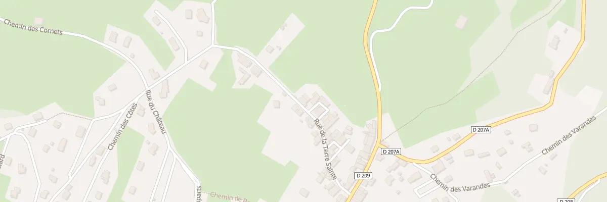 Plan du 180 Rue de la Terre Sainte à Arvillard
