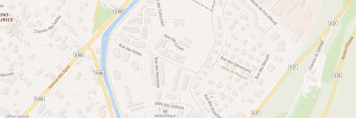 Plan du 30 Rue des grives à Valgelon-La Rochette