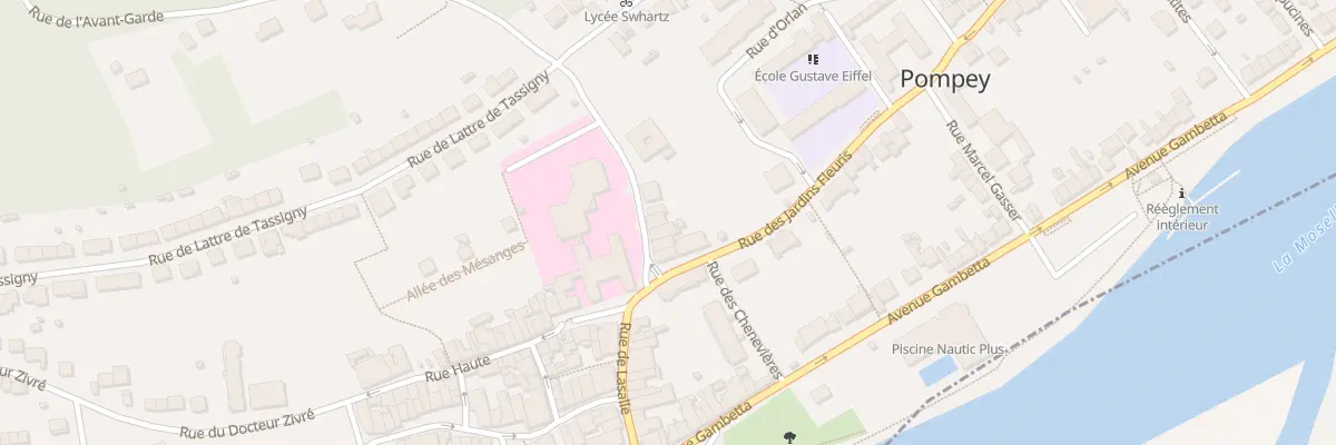 Plan du 6 Rue de l’Avant-garde à Pompey