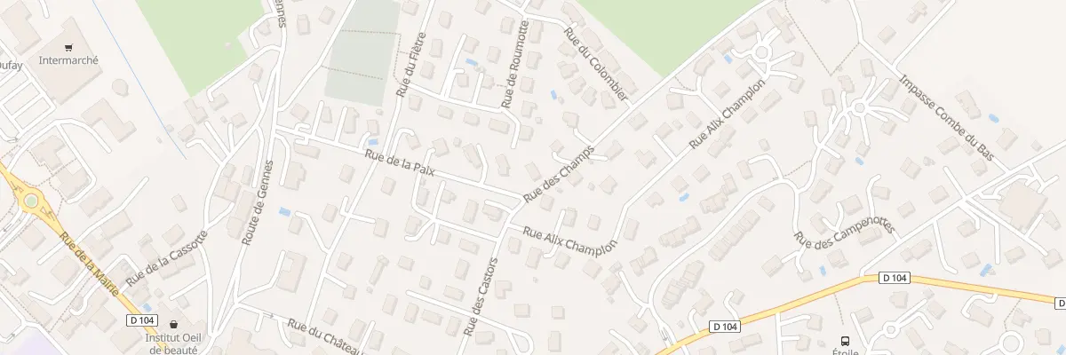 Plan du 1 Rue des Champs à Saône