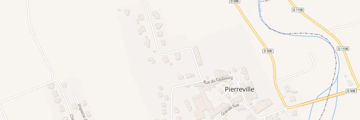 Plan du 1 Che du Rouau à Pierreville