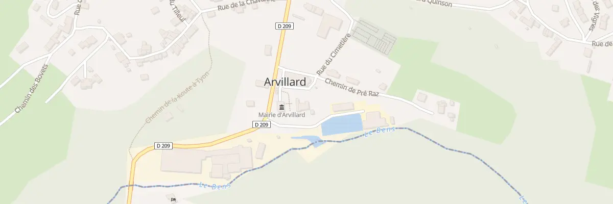 Plan de Arvillard à Arvillard