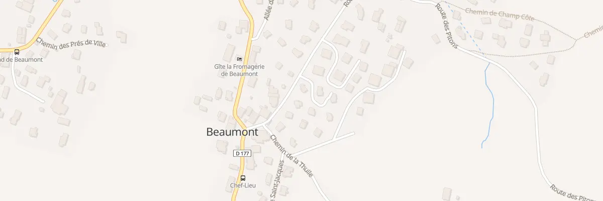 Plan du 86 Rte des Pitons à Beaumont
