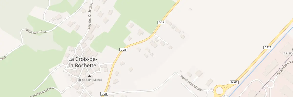 Plan du 256 Rte de Champ Boriaz à La Croix-de-la-Rochette