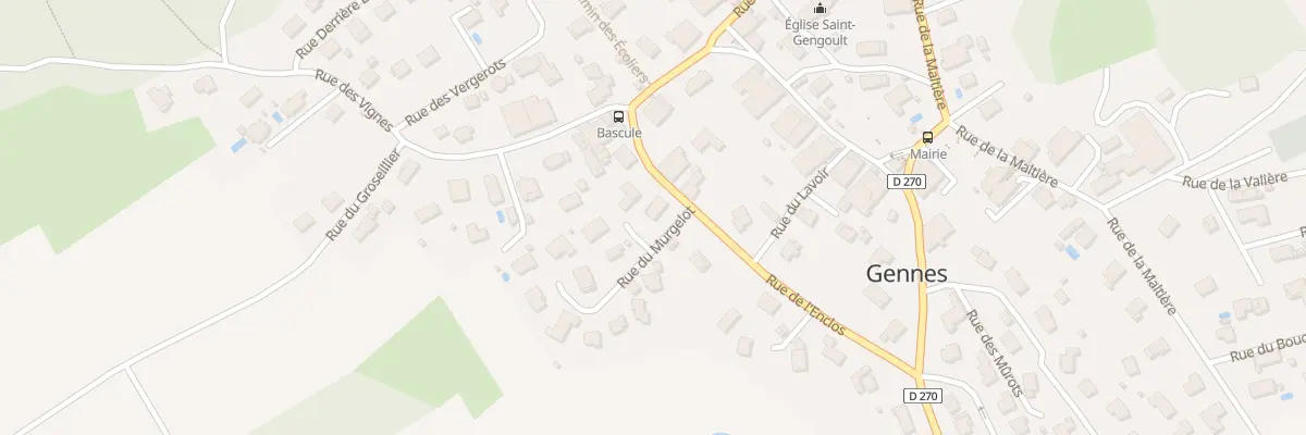 Plan du 2 Rue du Murgelot à Gennes