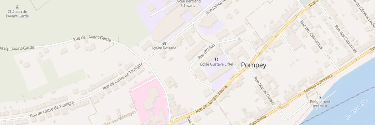 Plan du 13 Rue d’Orlan à Pompey