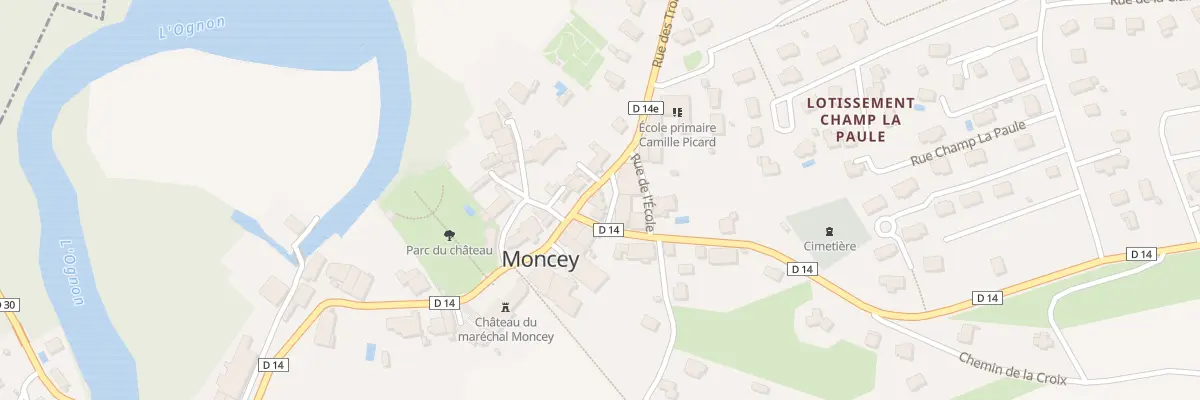 Plan du 1B Rue Charles de Gaulle à Moncey
