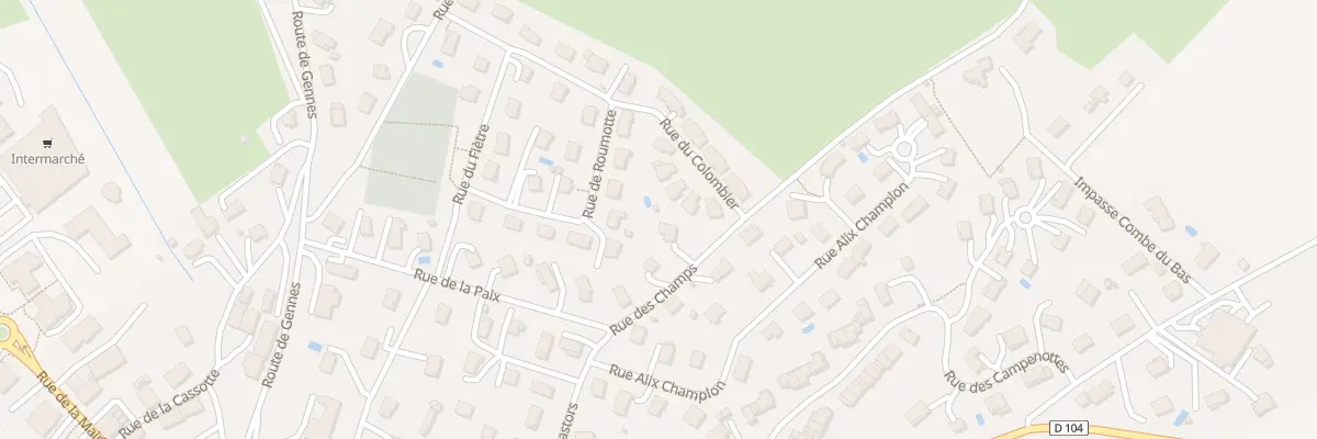 Plan du 5 Rue des Champs à Saône