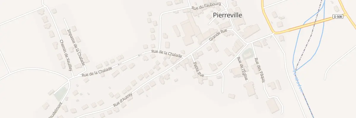 Plan du 2 Rue d’Autrey à Pierreville