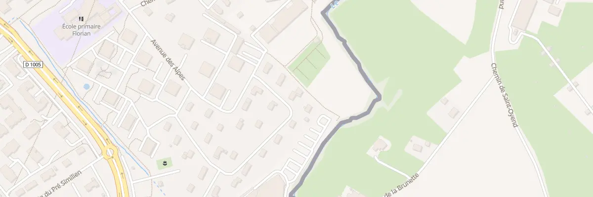 Plan du 32 Av des Alpes à Ferney-Voltaire