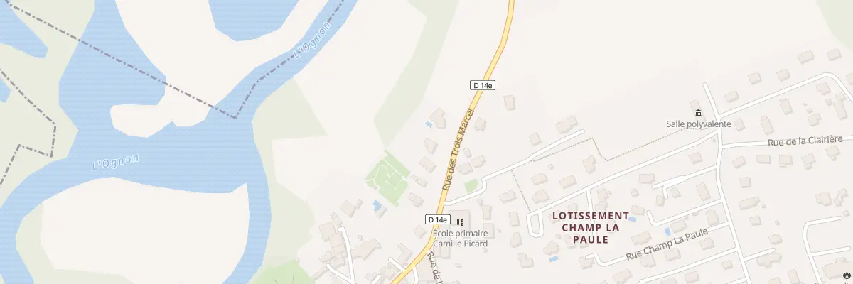 Plan du 5 Rue des Trois Marcel à Moncey