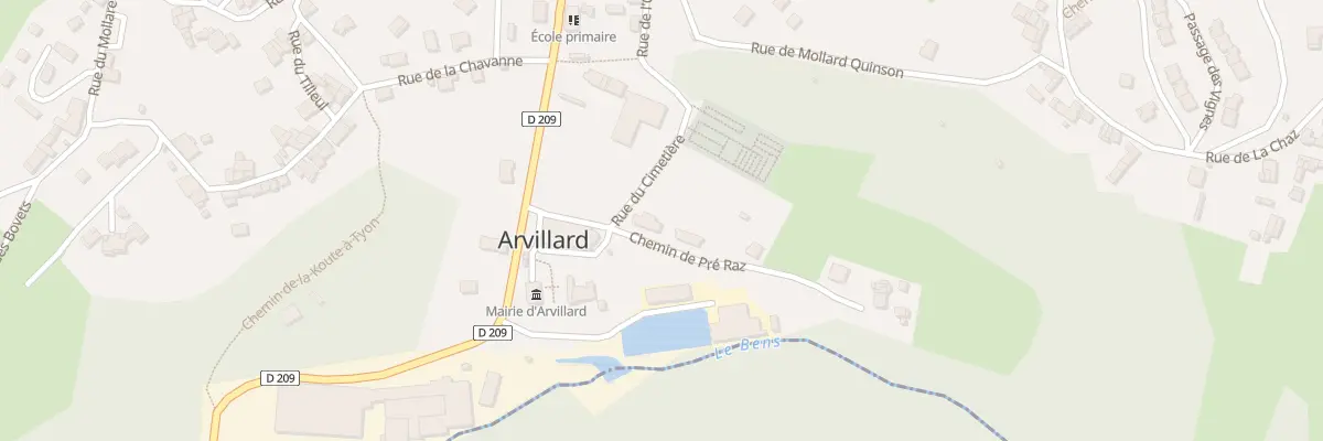 Plan du 25 Che de Pré Raz à Arvillard